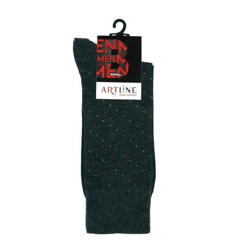 Vīriešu zeķes Bisoks, tumši pelēka krās., 43-46