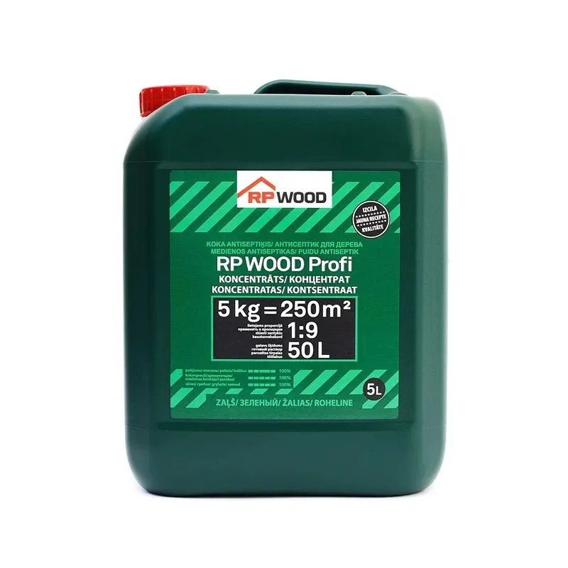 Antiseptisk RP WOOD Profi, zaļa krās., 5 l