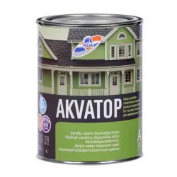 Краски для деревянных фасадов Rilak Akvatop, темно-коричневый цв., 0.9 л
