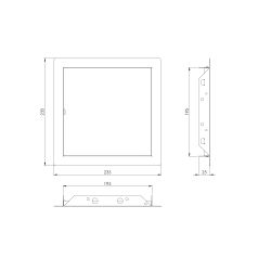 Lūka inspekcijas rlm2020 200x200mm