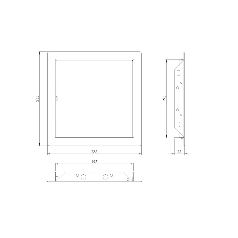 Revīzijas lūka Europlast, 200 mm x 200 mm