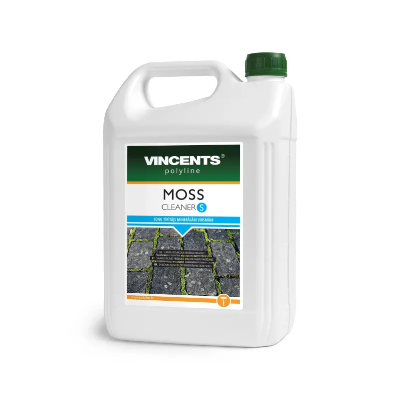 Aļģu un sūnu noņemšanas līdzeklis, aļģēm un ķērpjiem Vincents Polyline CLEANER S, 5 l