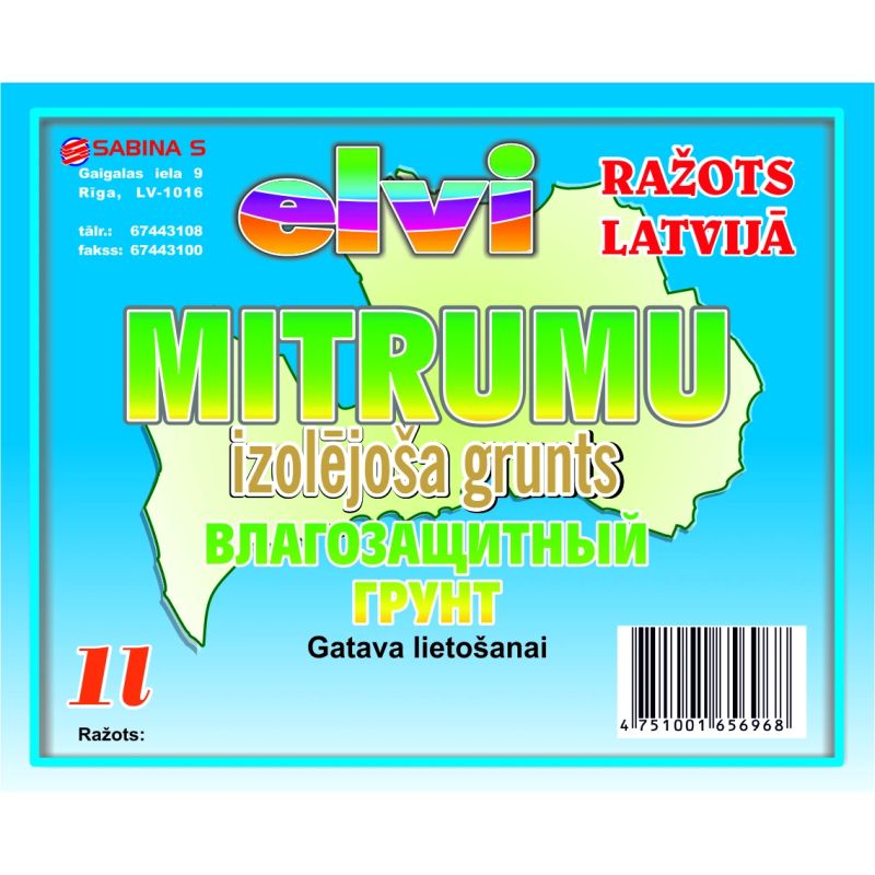 Grunts mitrumizolējoša zilā kr 5l