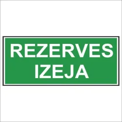 Informācijas zīme, 20 cm x 8 cm