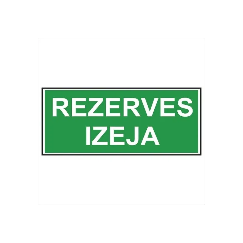 Informācijas zīme, 20 cm x 8 cm