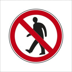 Zīme gājēju kustība aizliegta d15