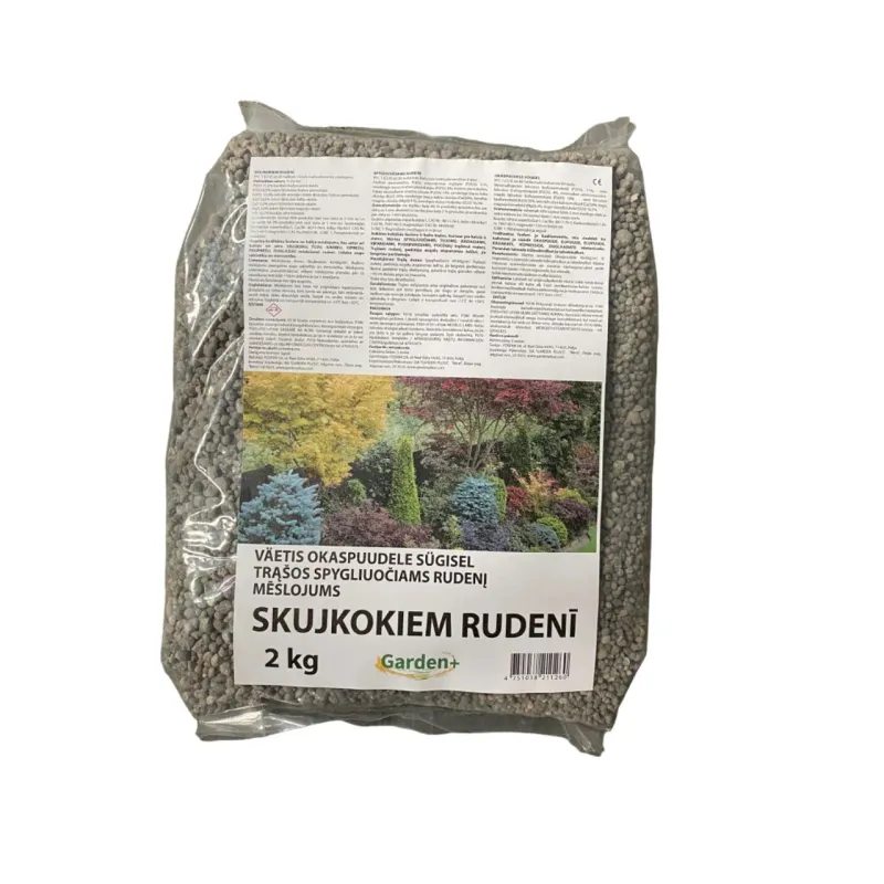 Rudens mēslojums skujkokiem Garden+, granulēts, 2 kg