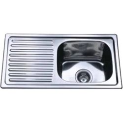 Iegriežama nerūsējoša izlietne 750x400 labā