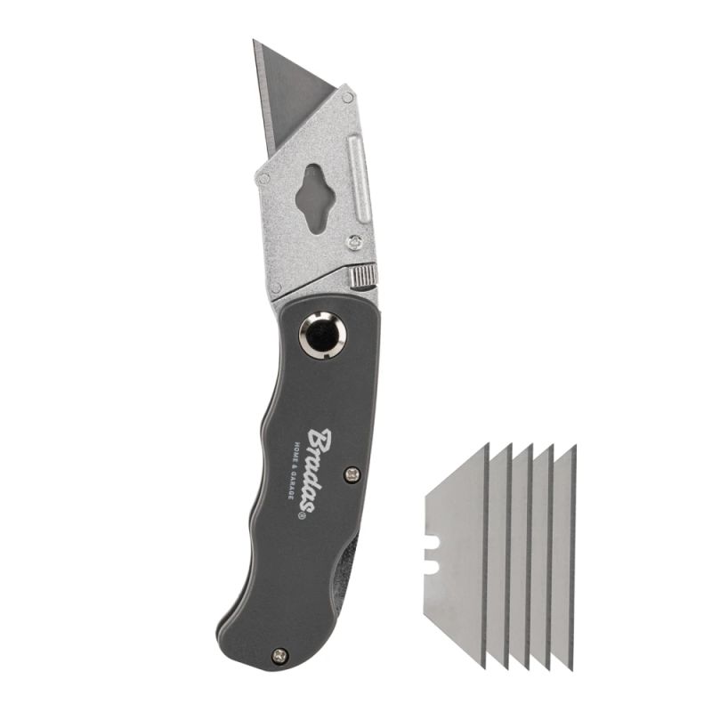 Aluminum folding cutter knife