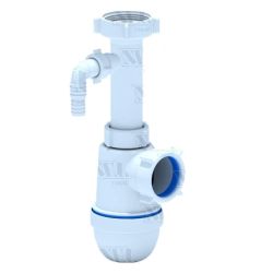 Sifons ANI 1 1-240, bez noplūdes, ar veļas mašīnas izvadu
