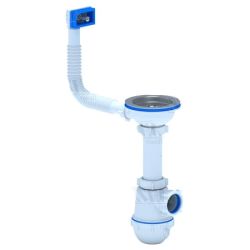 Virtuves izlietnes sifons 3 1-2' 40мм ar vertikālo pārplūdi
