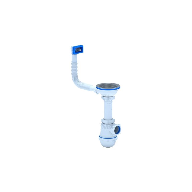 Virtuves izlietnes sifons 3 1-2' 40мм ar vertikālo pārplūdi