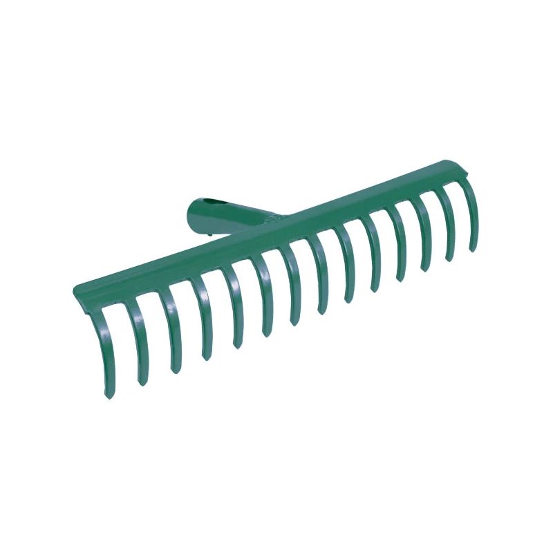 Dārza metāla grabeklis, 16 zobi, bez kāta