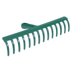 Dārza metāla grabeklis, 18 zobi, bez kāta