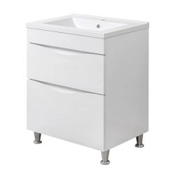 Vannas istabas skapis Smile-60 uz kājām ar izlietni Como-60, Smile New