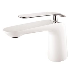 Maisītājs keramiskāi izlietnei Vento Tivoli, balts-hroms