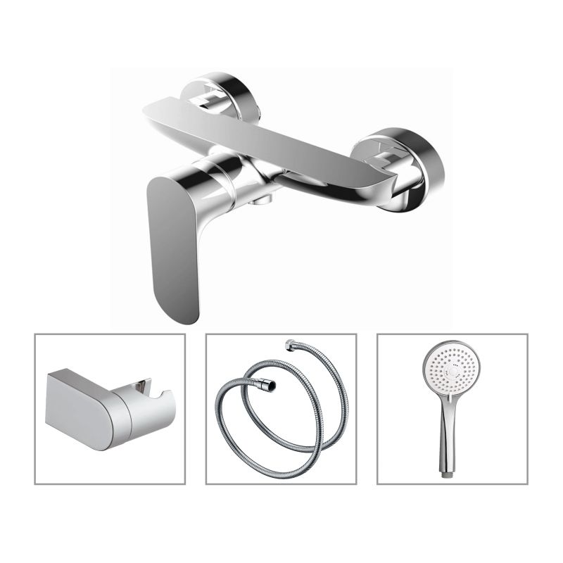 Ūdens maisītājs dušai Vento Napoli, hroms, ar aksesuāriem