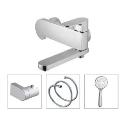 Ūdens maisītājs vannai un dušai Vento Torino, hroms,ar aksesuāriem