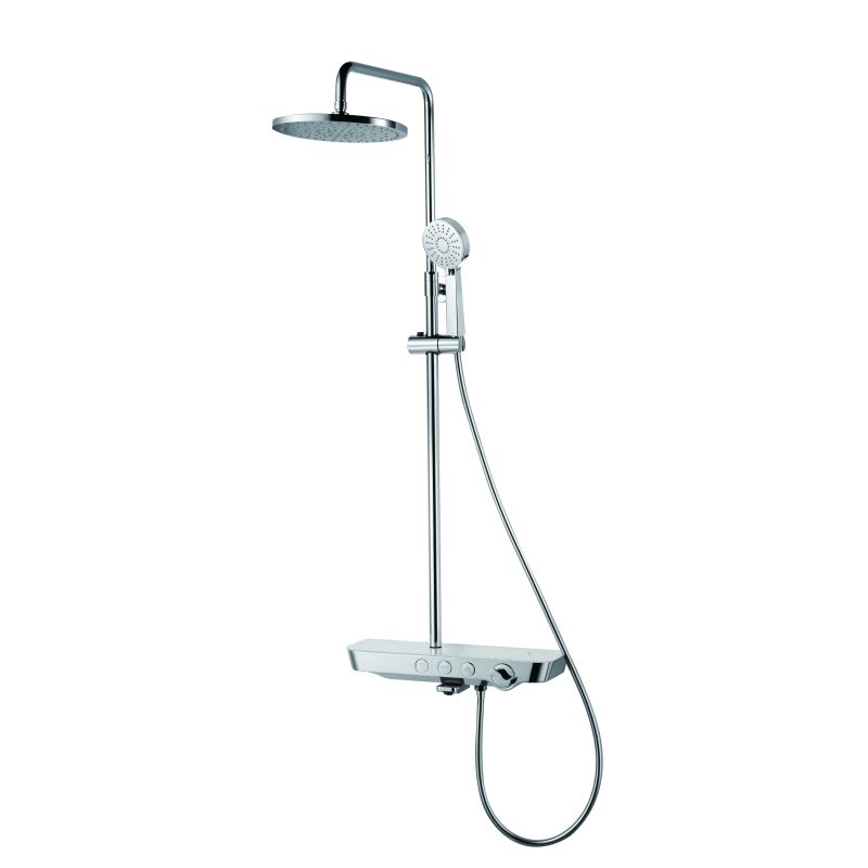 Vonios ir dušo sistema VENTO TIVOLI su lentyna ir snapelių