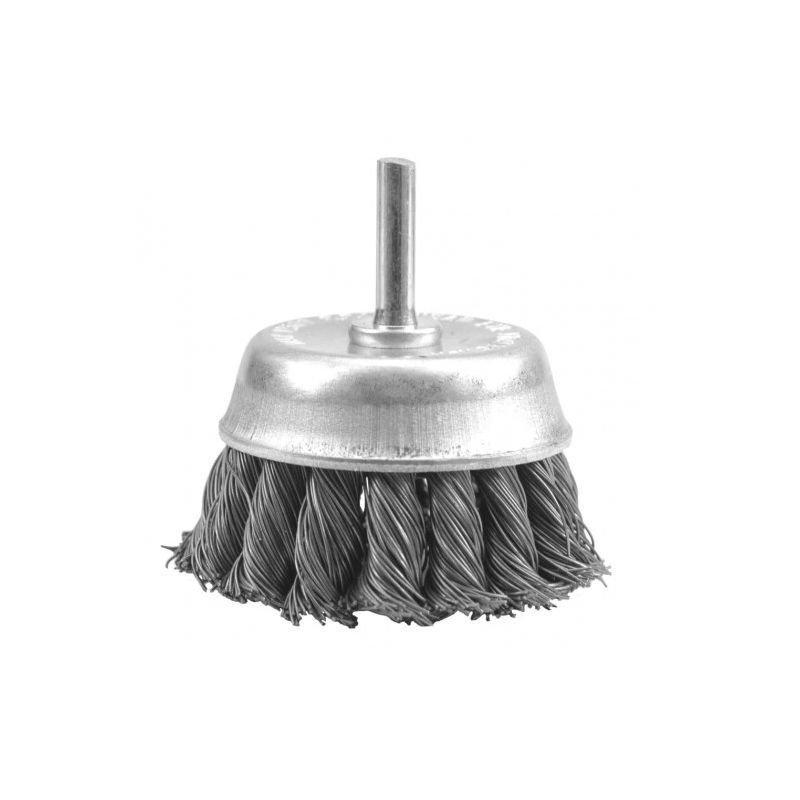 Koniskā birste D-75mm, žņaugveida, ar turētāju