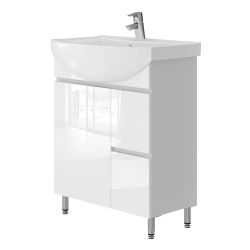 Vonios apatinė spintelė Monika 65 su kriaukle