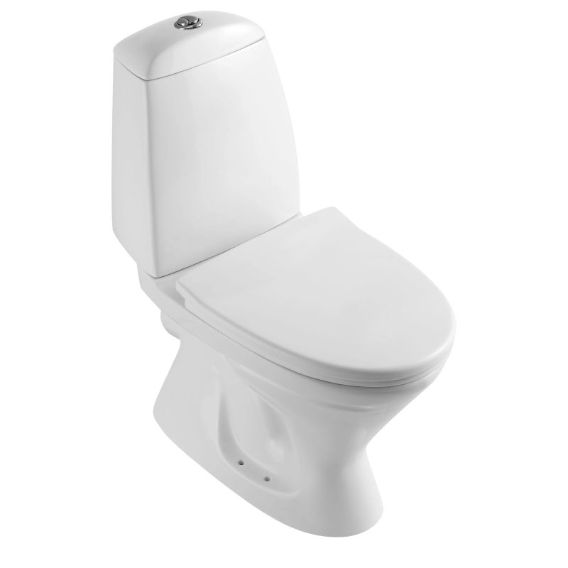 Tualetes pods VENTO Taberg ar horizonālo izvādu, 3-6l, ar Duroplast Soft Close vāku, ūdens padeve no apakšas