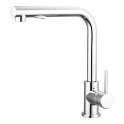 Ūdens maisītājs virtuves izlietnei Vento Monza hroms ar izvēlkamu dušu