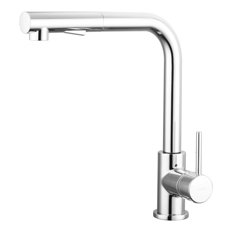 Ūdens maisītājs virtuves izlietnei Vento Monza hroms ar izvēlkamu dušu