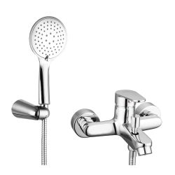 Ūdens maisītājs vannai un dušai Bora Smart hroms ar aksesuāriem