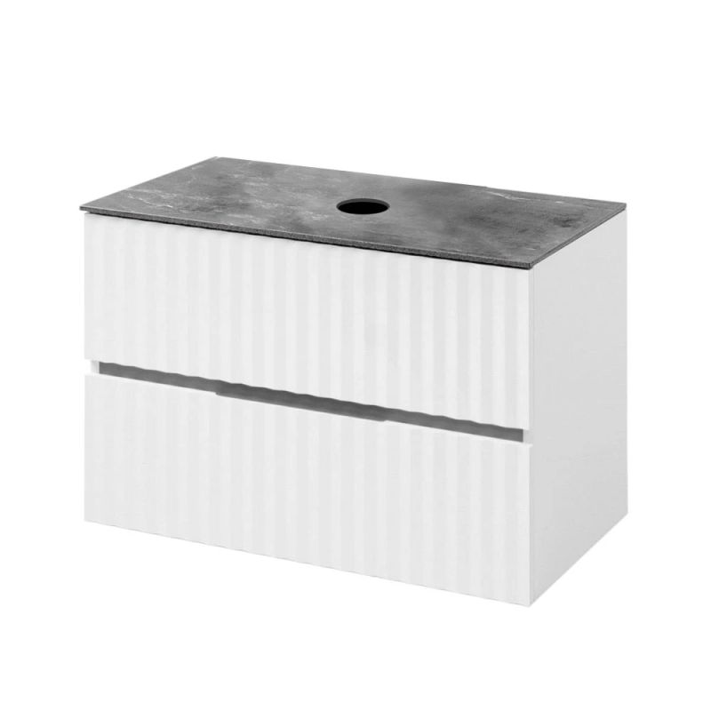 Vannas skapis Marble 80 ar keramogranīta galda virsmu