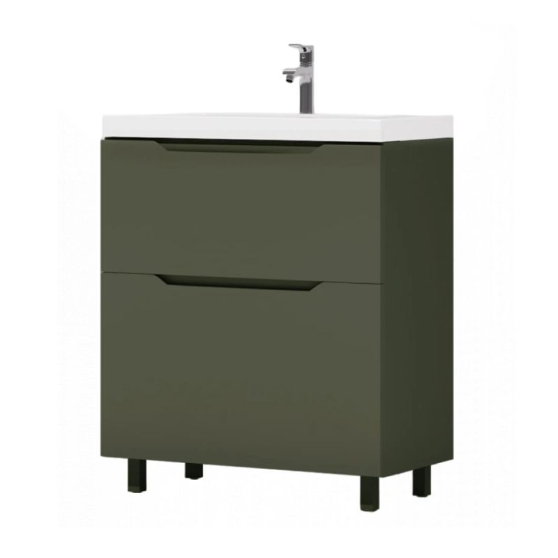 Vannas skapis Sevilla 60 ar izlietni Sava 60 ar kājam olīvu krāsa