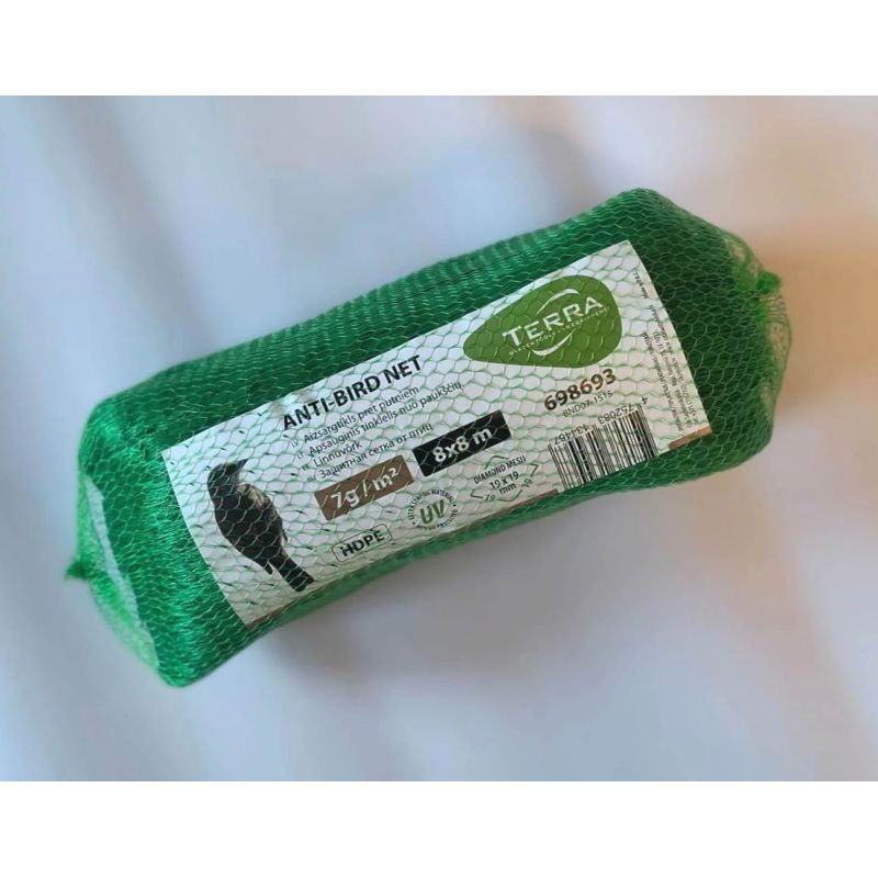 Aizsargtīkls pret putniem 7g-m2, 19x19mm, 3x5m