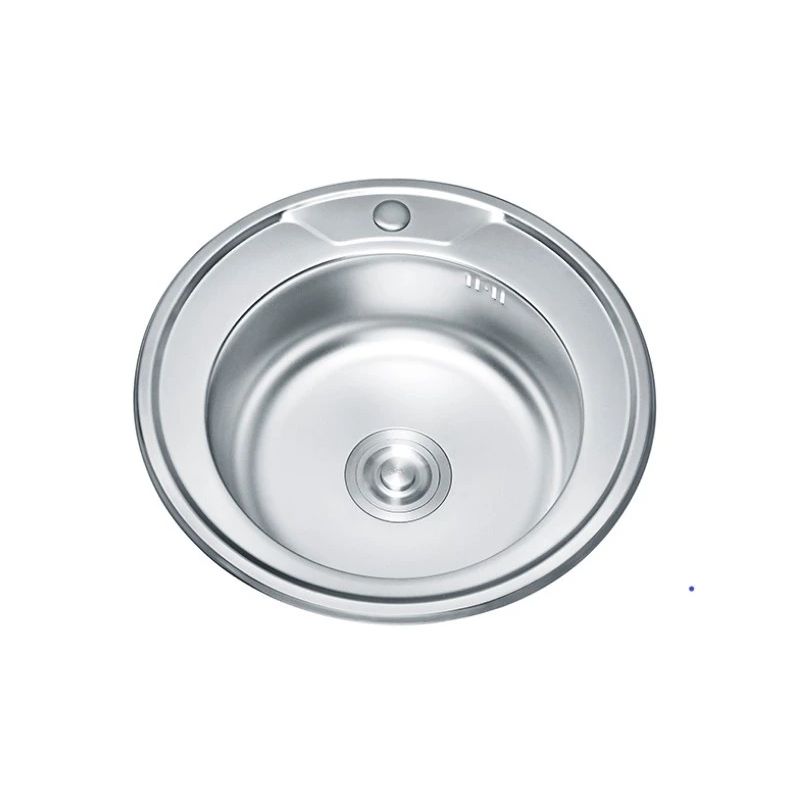 Nerūsējoša tērauda izlietne TREDI d 51 auduma struktūra, iegriežama