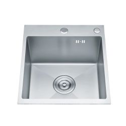 Nerūsējoša tērauda izlietne VENTO 40X50X22 iegriežama, satīna