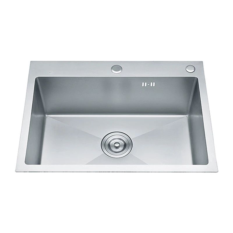 Nerūsējoša tērauda izlietne VENTO 60X50X22 ,iegriežama, satīna