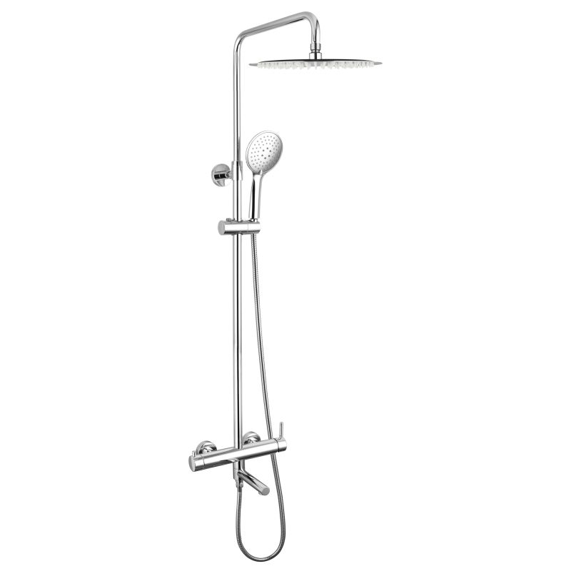 Душевая система Vento Verona с изливом с верхним и ручным душем хром