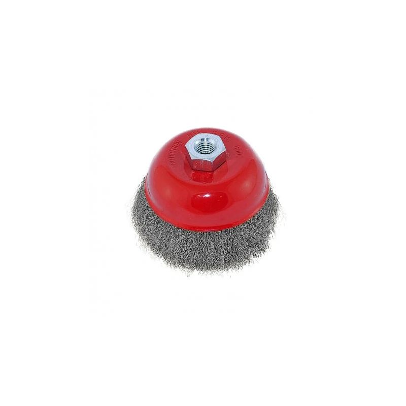 Koniskā birste D-75mm, tērauda, ar vītni M14