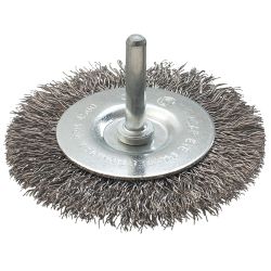 Diskveida birste D-75mm, tērauda, ar turētāju
