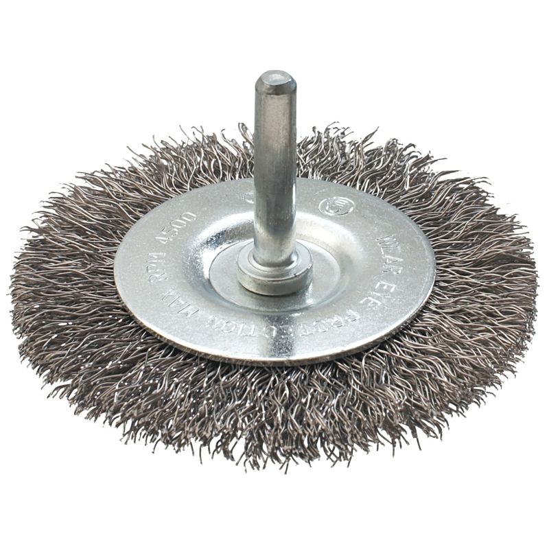 Diskveida birste D-50mm, tērauda, ar turētāju