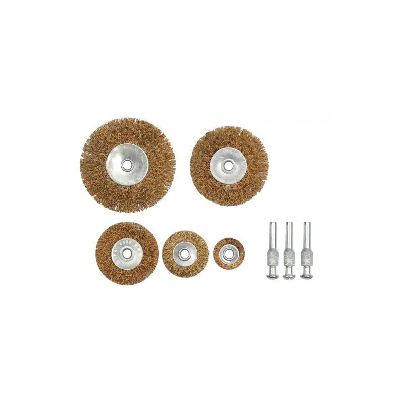 Diskveida birstes 5 gab, misiņa, ar turētāju