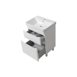 Bathtub cabinet Vivace with washbasin 60 white