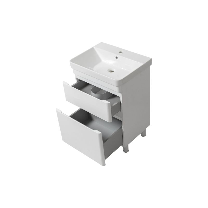 Vannas skapis Vivace ar izlietni 60 balts