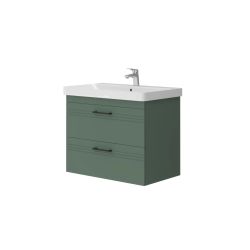 Vannas istabas skapis Meloni ar izlietni Luxury 80 smaragdzaļš