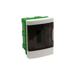 Sadalne, zemapmetuma, IP40, 2 mod., balta-zaļa