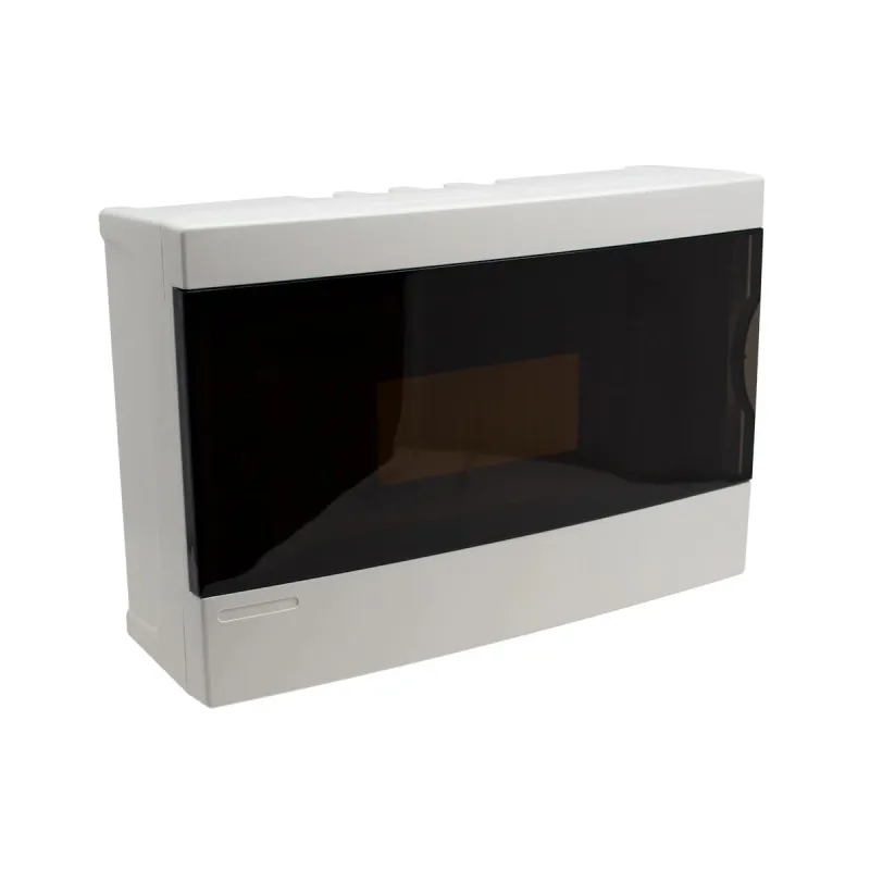 Sadalne, virsapmetuma, IP40, 12 mod., balta-melna