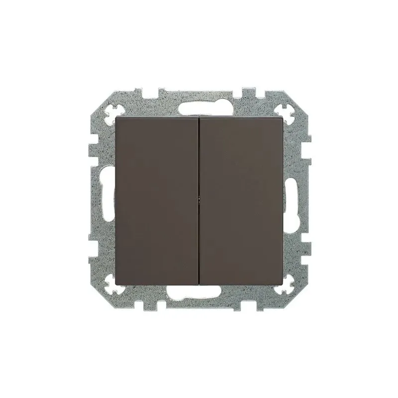 Slēdzis Liregus Retro, 2 kl, matēts brūns