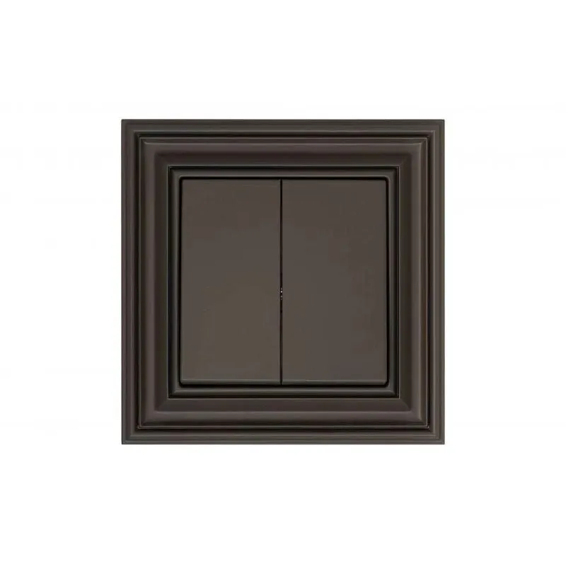 Slēdzis Liregus Retro, 2 kl, matēts brūns