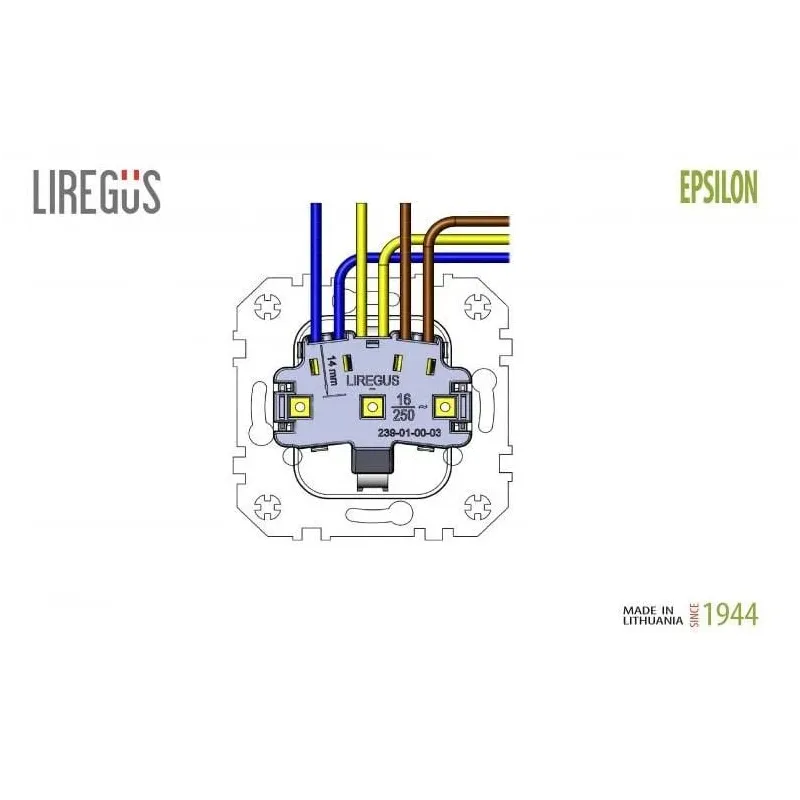 Kontaktligzda Liregus Retro IKL16-204-01.R-ON31, Iezemēta rozete, matēts brūns