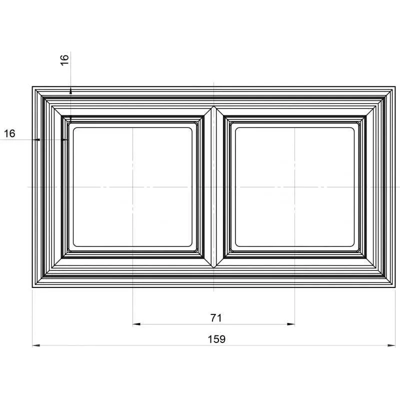 Rāmis 2PL Liregus Retro, matēts brūns