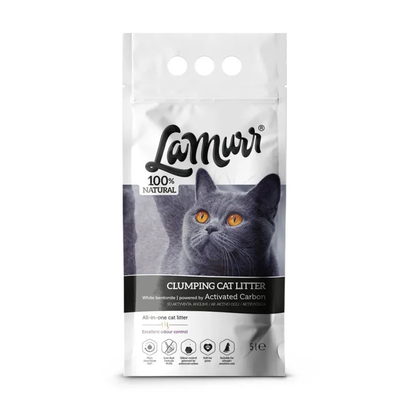 Kaķu pakaiši La Murr, organiskās ,cementējošās,, 5 l